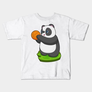 Panda Basketball player Basketball Kids T-Shirt